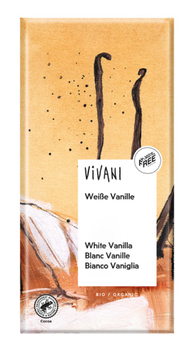 Vivani Chocolat blanc vanille bio 100g